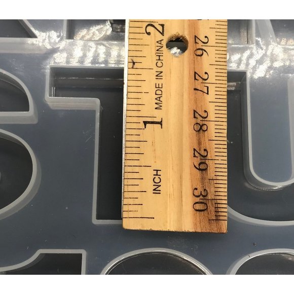 Silicone Resin Alphabet Letter and number mold key chain mold silicone letters - Picture 10 of 10